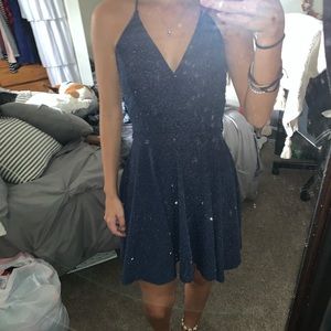 Short sparkly homecoming dress